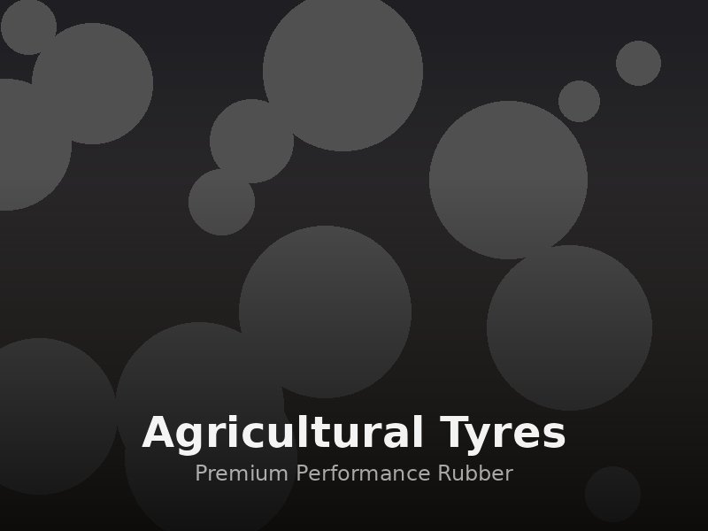Premium agricultural tyres